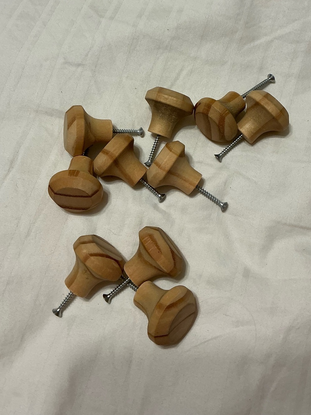 10 piece set of IKEA Natural Wood Dresser Knobs